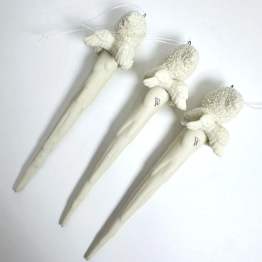 Dept 56 Snowbabies Icicle My First Star Ornament Set 3 68011 Vtg 1991 Retired